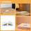 4Pièces Support Triangle Pour Portes Bébé Sécurisées Blancs 8