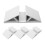 4Pièces Support Triangle Pour Portes Bébé Sécurisées Blancs 11