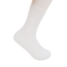 Calze idratanti in silicone per uomini e donne, bianche, lunghezza ankle