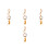 4Pièces Décorations Suspendues Multi En Bois Polyester Pour 4