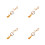 4Pièces Décorations Suspendues Multi En Bois Polyester Pour 7
