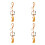 4Pièces Décorations Suspendues Multi En Bois Polyester Pour 8