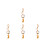 4Pièces Décorations Suspendues Multi En Bois Polyester Pour 10