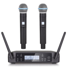 Wireless Microphone GLXD4 Professional UHF System Handheld Mic for Stage Speech Wedding Show Band Party Church-US Plug