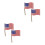 4Pièces Pin's Usa En Motif Émaillé 4