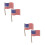 4Pièces Pin's Usa En Motif Émaillé 6