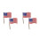 4Pièces Pin's Usa En Motif Émaillé 7