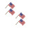 4Pièces Pin's Usa En Motif Émaillé 8