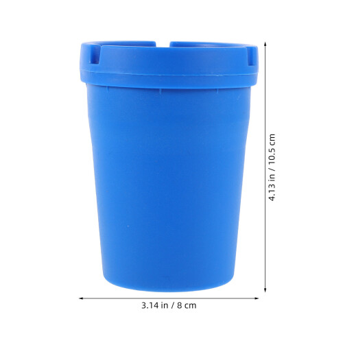 Mini Cendrier Auto Plastique Bleu Pour Usage Extérieur 1