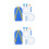2Sets Kinder Badminton Set Komfortables Design 3