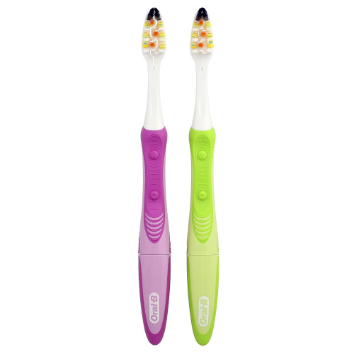 Oral-B Oral-B, Vibrating Pulsar, Battery Powered Toothbrush, Medium, 2 Pack 2