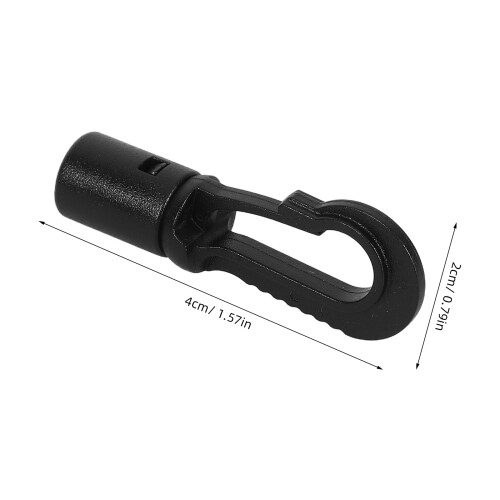 4Pièces Boucles Fixation Noires Pour Kayak Canoë Barques 1