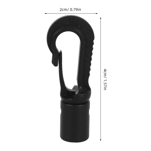 4Pièces Boucles Fixation Noires Pour Kayak Canoë Barques 2