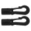 4Pièces Boucles Fixation Noires Pour Kayak Canoë Barques 10