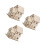 3Pièces Miniature Bois À Assembler LED Beige Puzzle 3D DIY 5