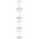 4Pcs Multi-Use PP Wig and Hat Stand Portable Adjustable White Holder 10