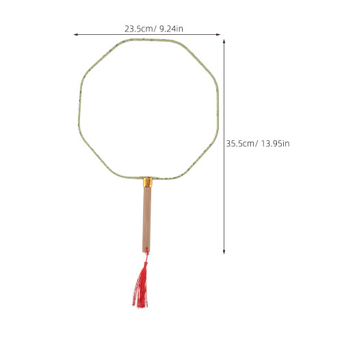4Pièces Éventails Ronds Blancs En Bois Et Pour DIY 2