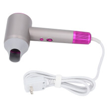 20000RPM 1200W Secador de pelo iónico con boquilla gris/morada