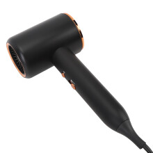 Asciugacapelli ionico 20000RPM Nero ABS 2 impostazioni di temperatura 3 velocità