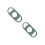 2Pièces Bébé Silicone Vert Amovible 6
