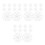 30Pcs Compact White Plastic Vegetable Press for Pickling and Brewing 2