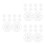 30Pcs Compact White Plastic Vegetable Press for Pickling and Brewing 6