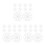 30Pcs Compact White Plastic Vegetable Press for Pickling and Brewing 8