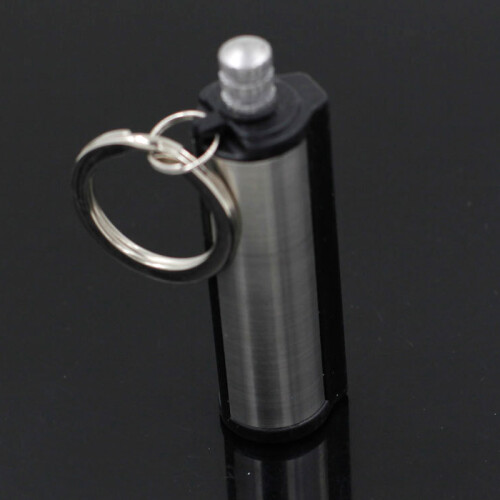 Stainless Steel Match Lighter Keychain for Camping 1