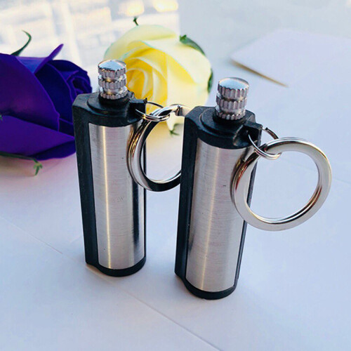 Stainless Steel Match Lighter Keychain for Camping 2