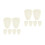 12Pièces Pads Confortables Imperméables Beige Pour 5
