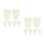 12Pièces Pads Confortables Imperméables Beige Pour 8