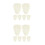 12Pièces Pads Confortables Imperméables Beige Pour 10