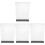 4Stk Transparent Weiß Acryl Tischaufsteller Doppelseitig Menü 4
