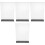 4Stk Transparent Weiß Acryl Tischaufsteller Doppelseitig Menü 5