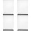 4Stk Transparent Weiß Acryl Tischaufsteller Doppelseitig Menü 6