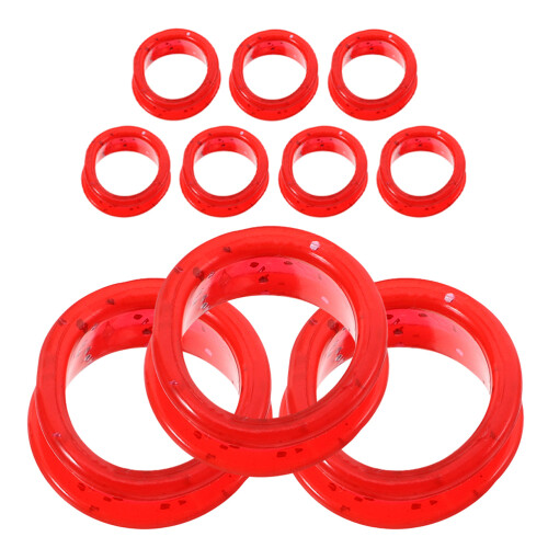 20Pcs Red Silicone Thumb Inserts for Barber and Pet Scissors 1