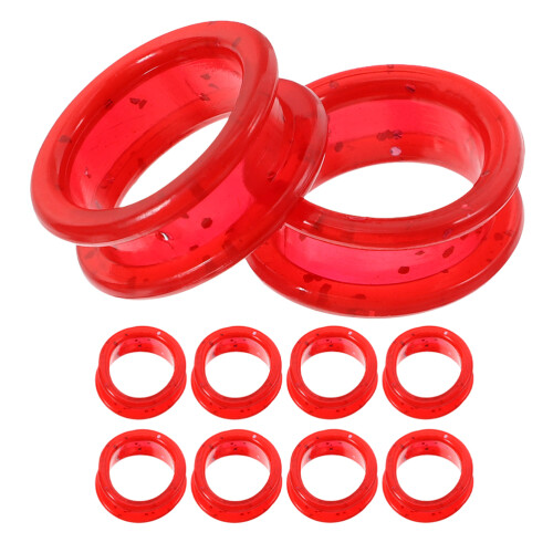20Pcs Red Silicone Thumb Inserts for Barber and Pet Scissors 2