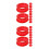 20Pcs Red Silicone Thumb Inserts for Barber and Pet Scissors 4