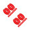 20Pcs Red Silicone Thumb Inserts for Barber and Pet Scissors 6