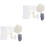 2Sets Handmade Bag Supplies Durable DIY Bag Materials Blue White Set 4