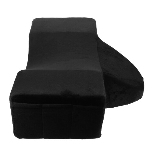 2Pcs Professional Memory Foam Lash Pillows Black U-Shaped Neck Pillow 1