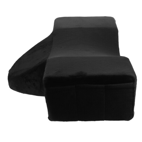 2Pcs Professional Memory Foam Lash Pillows Black U-Shaped Neck Pillow 2