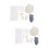 2Sets Handmade Bag Supplies Durable DIY Bag Materials Blue White Set 8