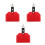3Pièces Ensemble Temple Blocks Rouges Pour Percussion Enfantine 8