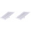2Pcs Square Stainless Steel Shower Head Silver Rainfall for Showers 2