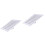 2Pcs Square Stainless Steel Shower Head Silver Rainfall for Showers 4