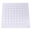 2Pcs Square Stainless Steel Shower Head Silver Rainfall for Showers 8