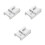3Pièces Boucles Ceinture Métal Argent Accessoires Épée Cosplay 5