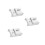 3Pièces Boucles Ceinture Métal Argent Accessoires Épée Cosplay 6