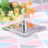 2Pcs Square Stainless Steel Shower Head Silver Rainfall for Showers 10